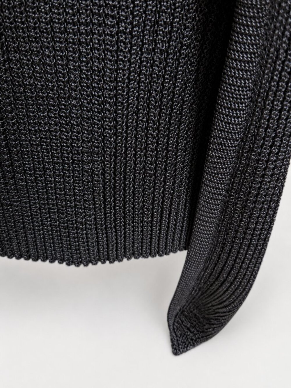 Laundry by Shelli Segal Black Ribbed Knit 2-Piece Cardigan & Tank Set Size L - Picture 9 of 13